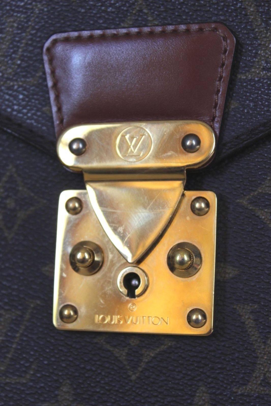 100% Authentic Louis Vuitton Monogram Monceau Briefcase Brown Satchel  3