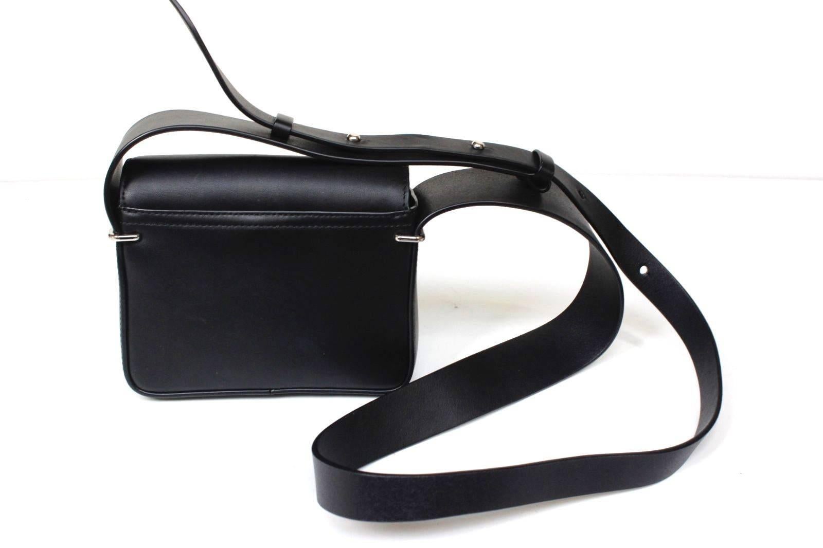  3.1 Phillip Lim Black Mini Alix Flap Bag In Excellent Condition For Sale In London, GB