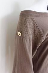 LOUIS VUITTON Khaki Brown Cotton Sporty Dress F 36 uk 8