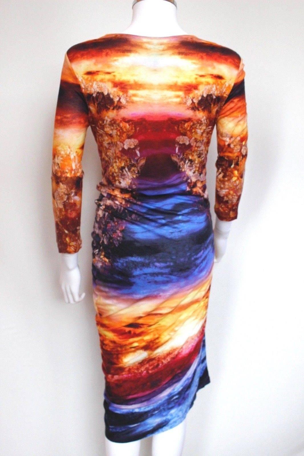 sunset print dress