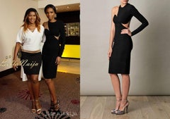 Stella McCartney One-Sleeve Cady Black Cut Out Illusion Dress It 36 US 2 uk 4-6