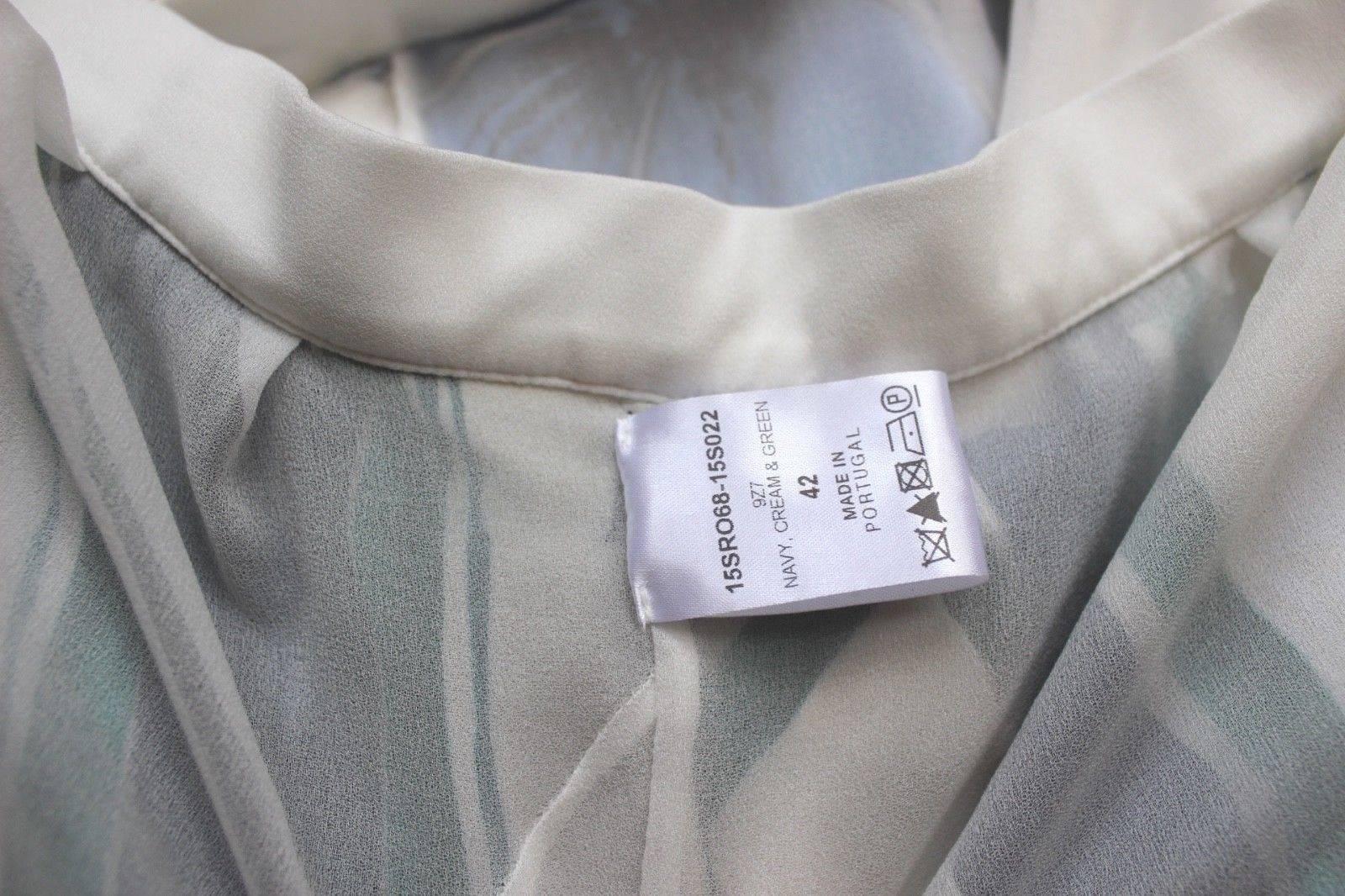 New Chloe Resort 2015 White Striped Floral Dress F 42 uk 12-14 For Sale 2