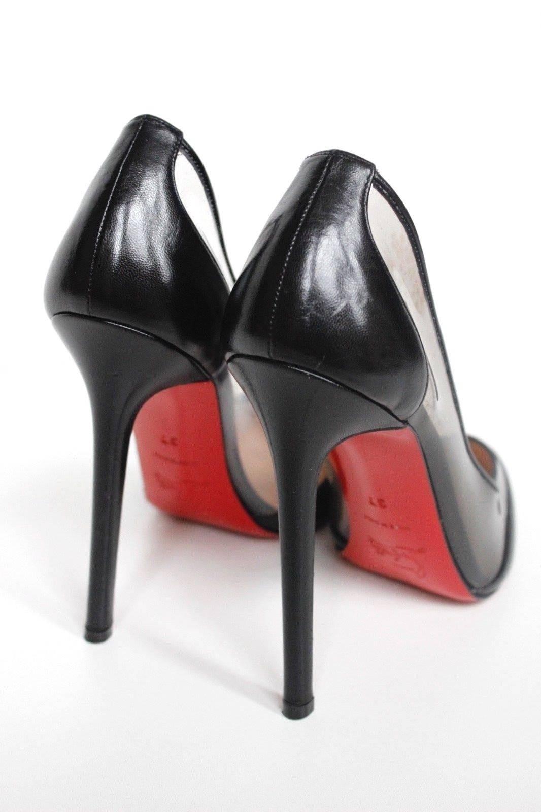 Women's Christian Louboutin Black Pumps Heels 37 uk 4 