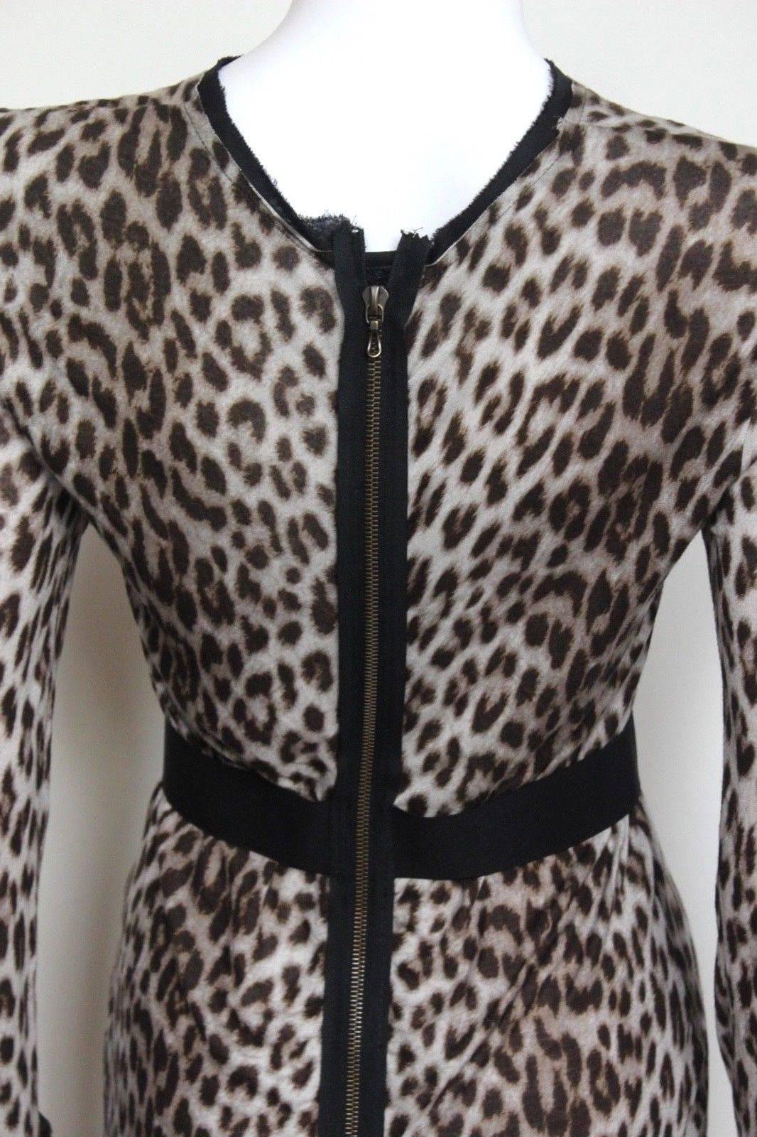 Lanvin Leopard T shirt Cotton Dress S  1