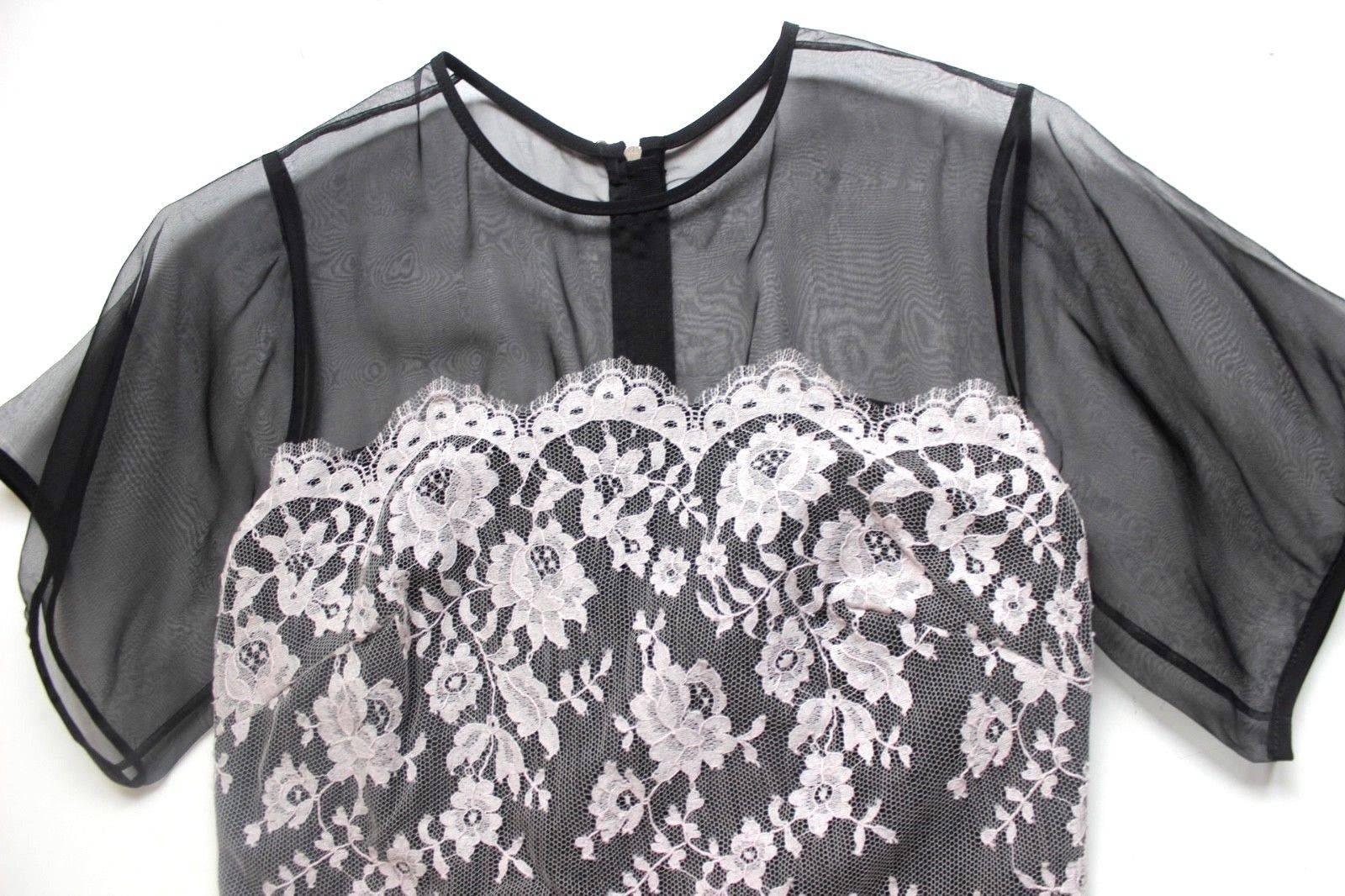 Erdem Heidi Organza-Lace Dress UK 10  For Sale 4