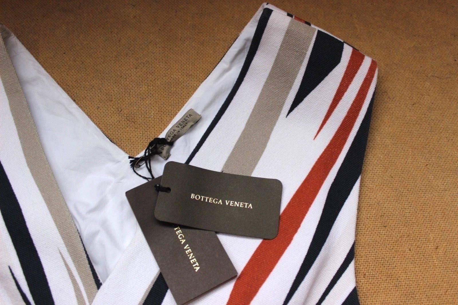 New Bottega Veneta Cotton striped Dress 42 uk 10   In New Condition For Sale In London, GB