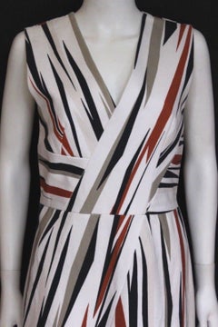 New Bottega Veneta Cotton striped Dress 42 uk 10