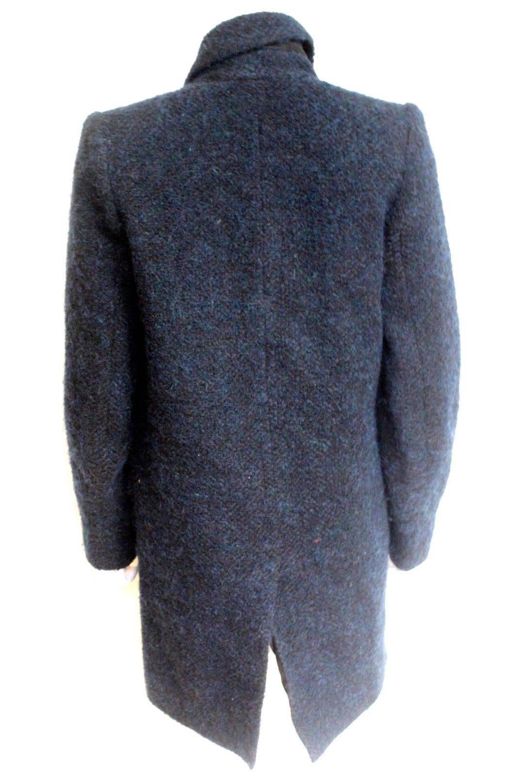 New Isabel Marant Etoile Daphne Navy Wool-Blend Coat F 34 uk 6 In New Condition For Sale In London, GB