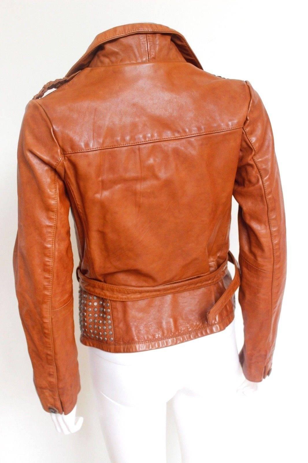Golden Goose Deluxe Brand Tan Leather Jacket XS  For Sale 1