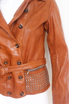 Golden Goose Deluxe Brand Tan Leather Jacket XS