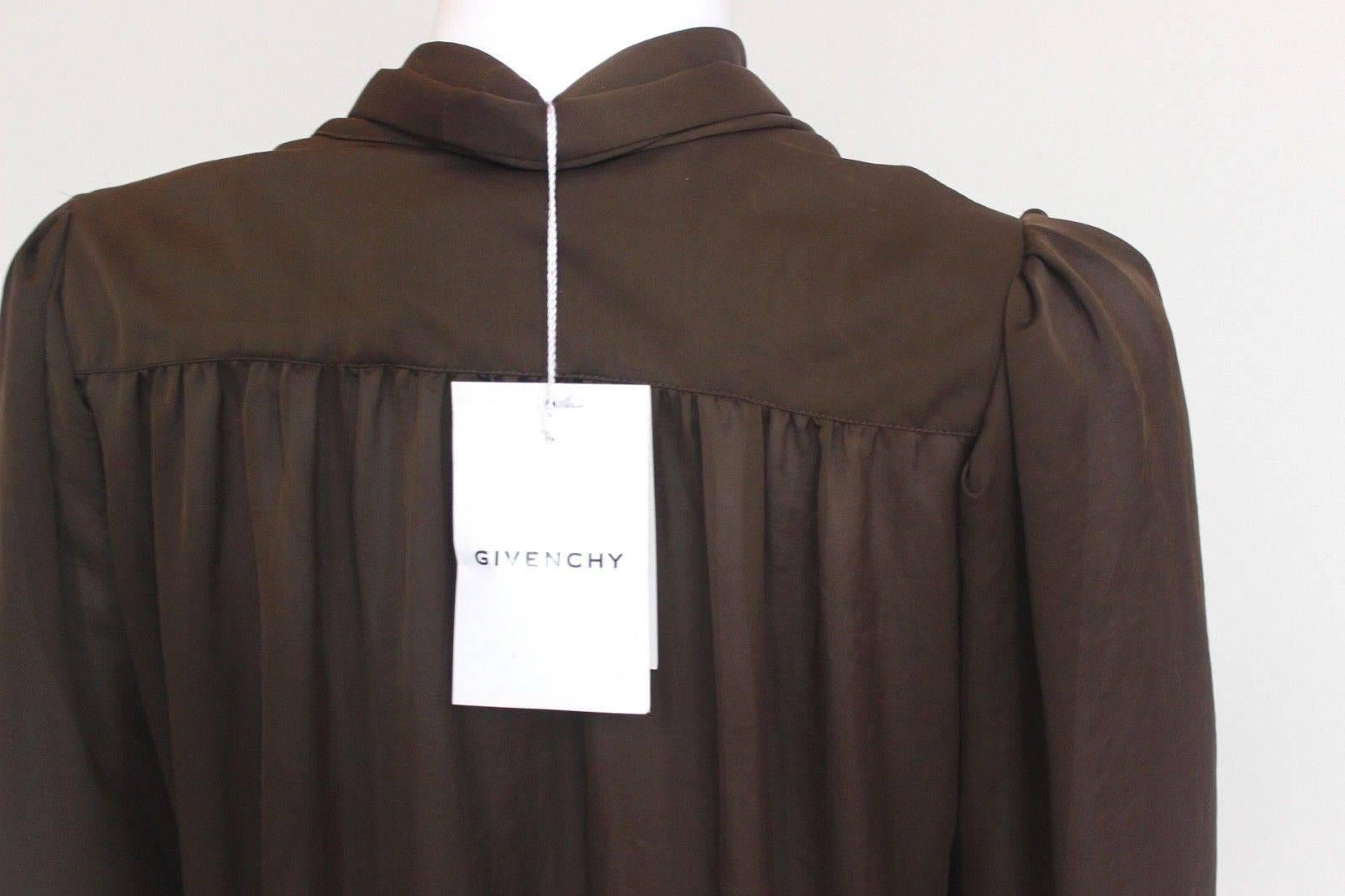 Givenchy Ruffle Front Blouse, F 40 UK 12   In New Condition In London, GB