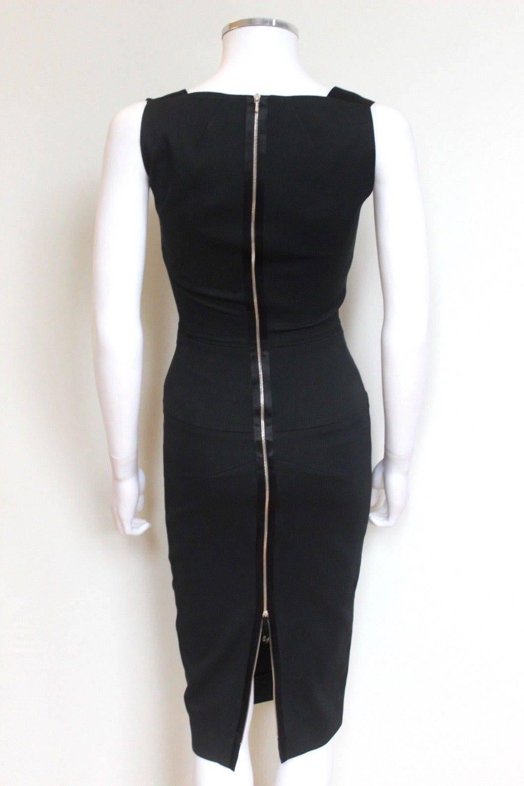 Women's Victoria Beckham Basket Weave Black Dress uk 8   For Sale