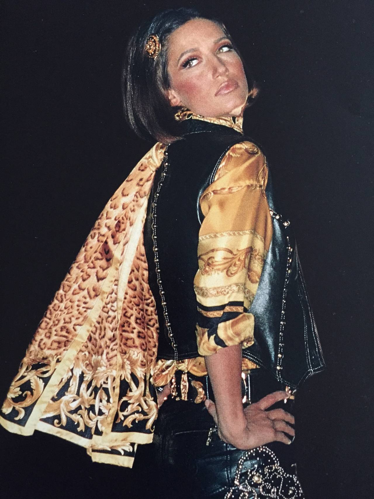 Women's Gianni Versace Iconic 1992 Leather Vest