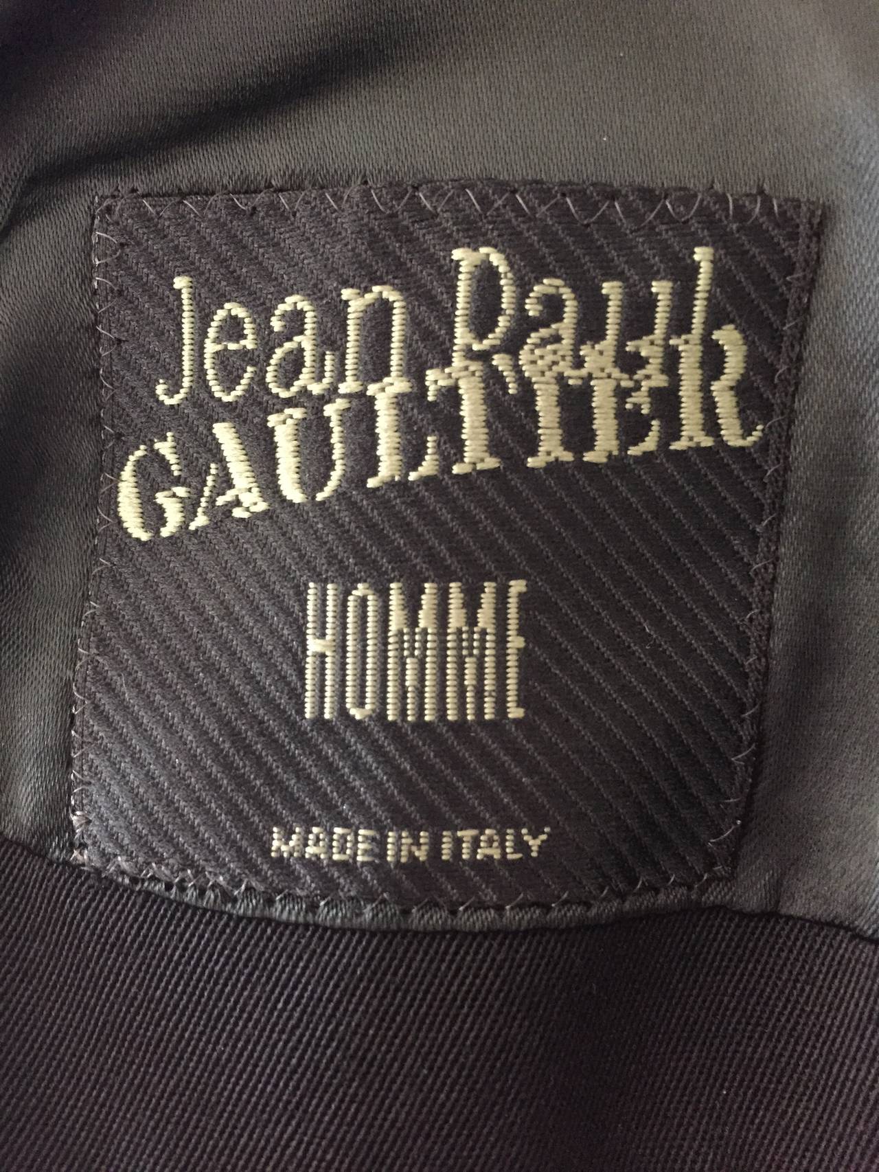Gaultier Mens Velvet Shoulder Tuxedo Jacket 1980's 3