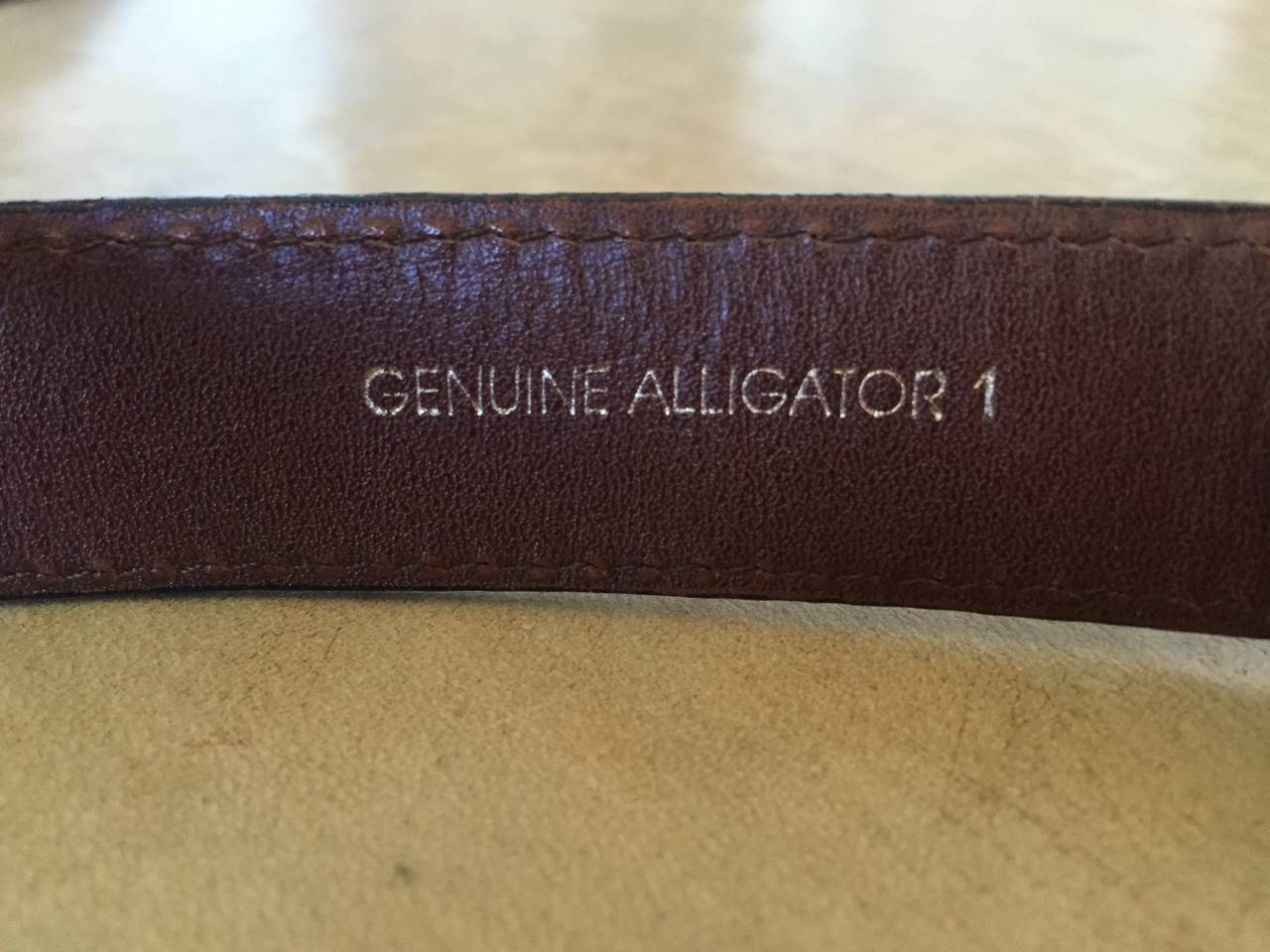 Women's or Men's Barry Kieselstein-Cord Alligator Belt 
