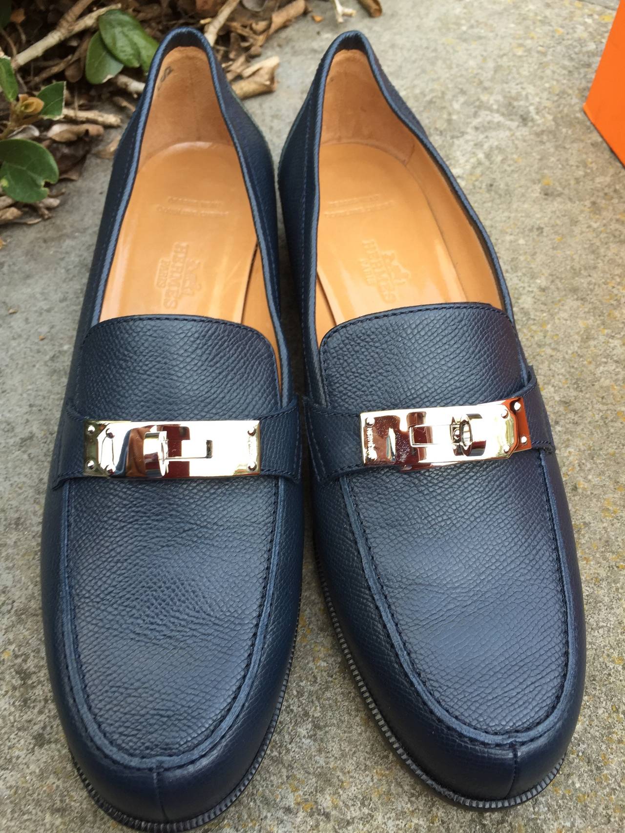 Hermes Loafer with Kelly Lock Details New in Box 9 at 1stDibs | hermes ...