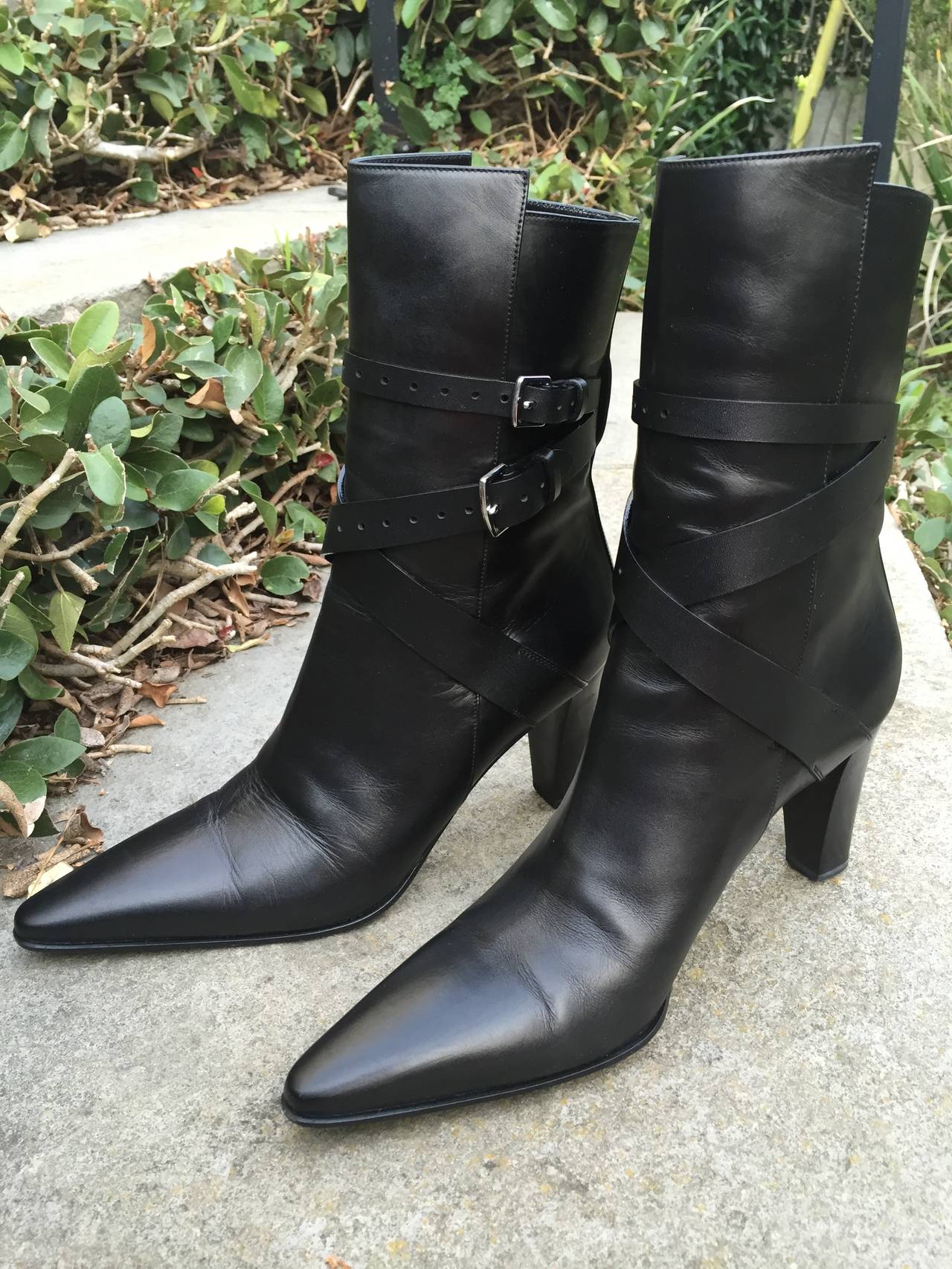 Hermes JPG Black Boots In Hermes Box 9 In Excellent Condition In Cloverdale, CA