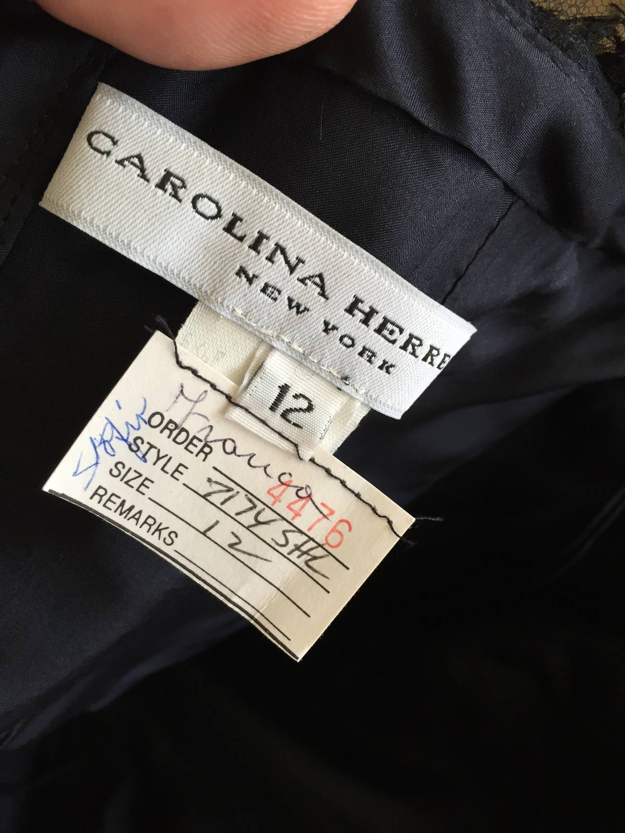 Carolina Herrera Lace Strapless Gown 4