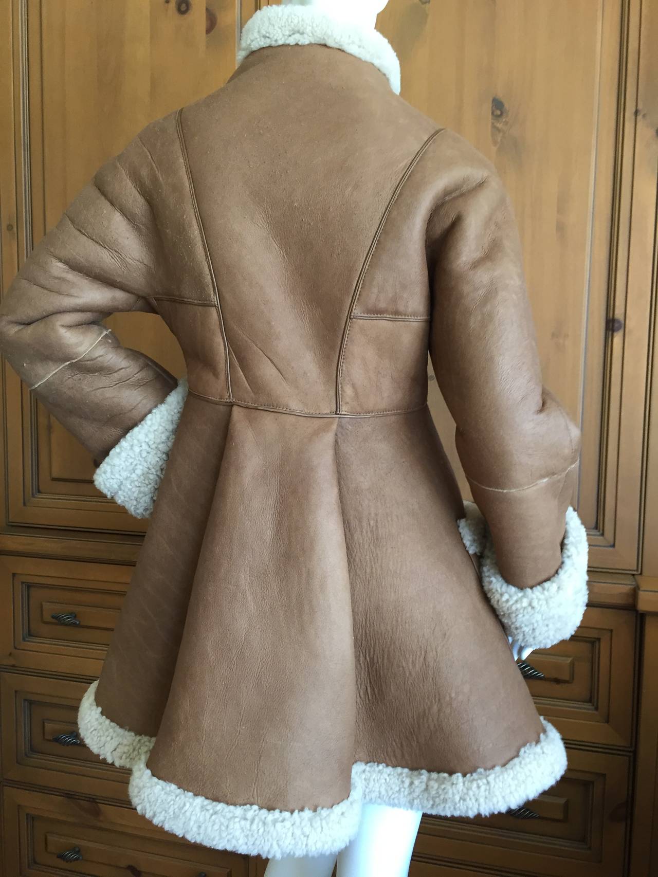 Early Alexander McQueen Shearling Coat 4