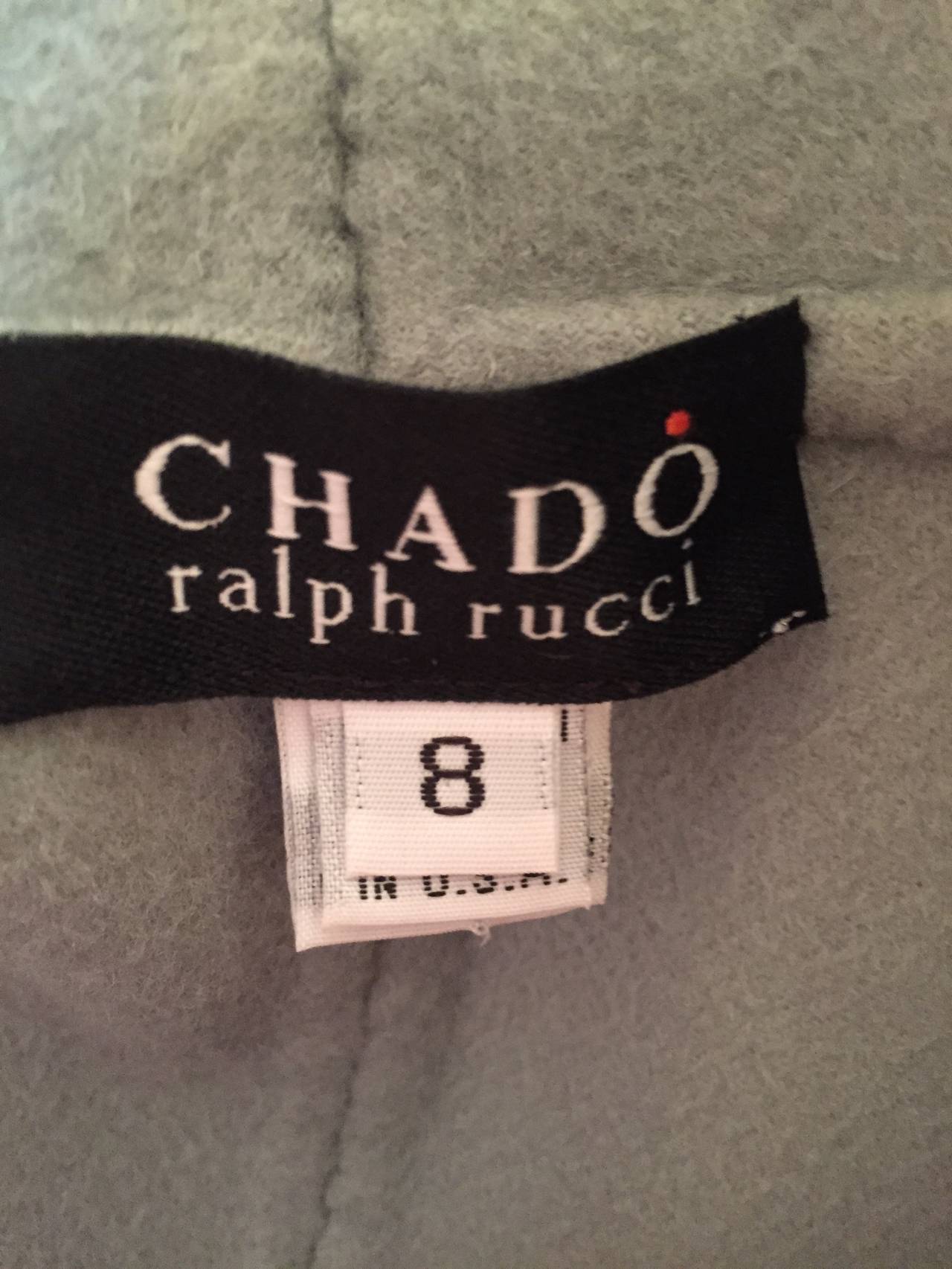 Chado Ralph Rucci Pale Green Cashmere Jacket 5