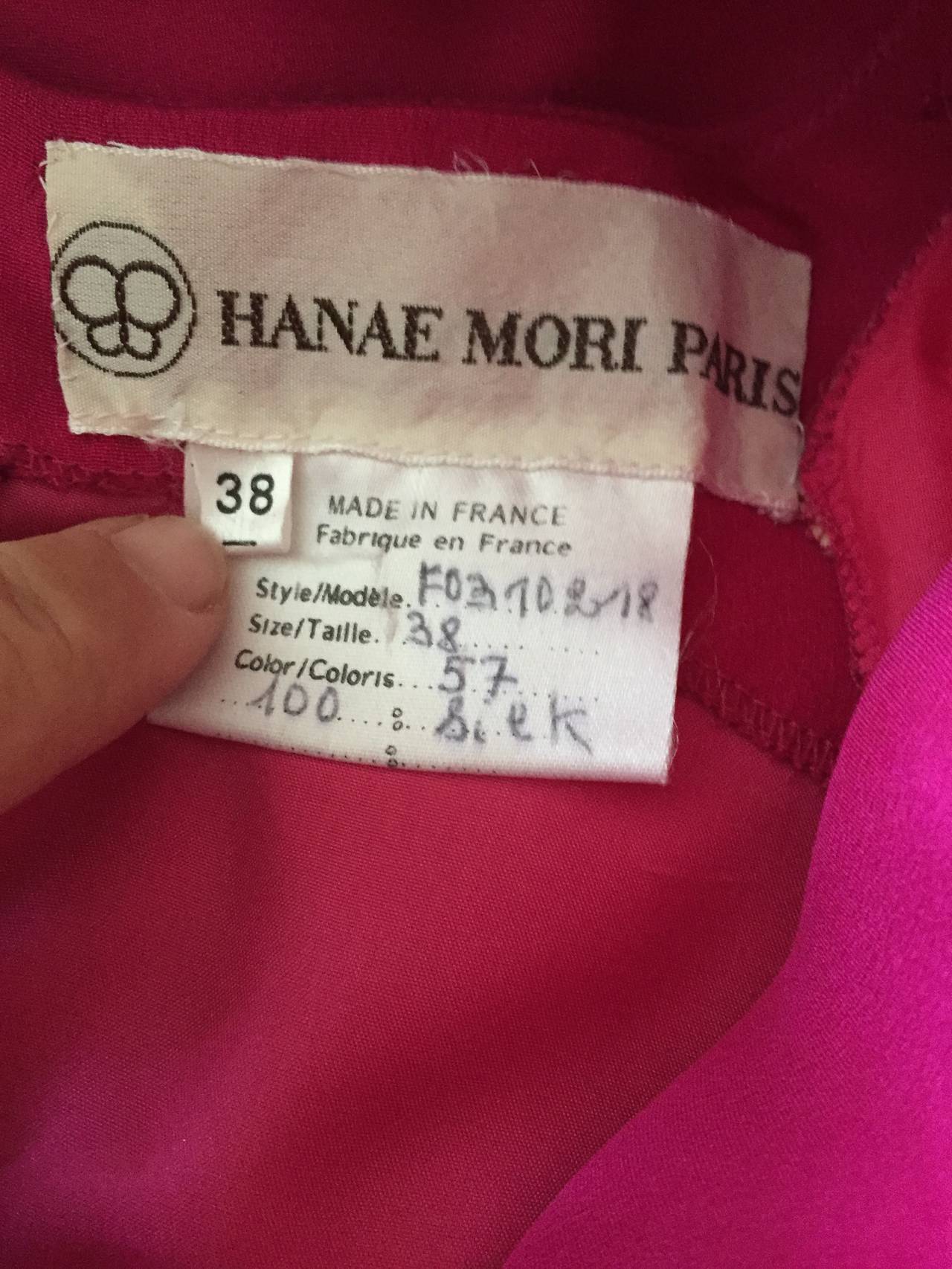 Women's Hanae Mori Elegant Silk Capelet Dress For Sale