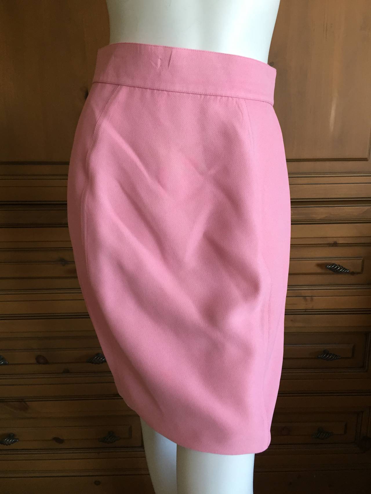 Thierry Mugler Vintage Pink Suit w Corset Lace Details 4