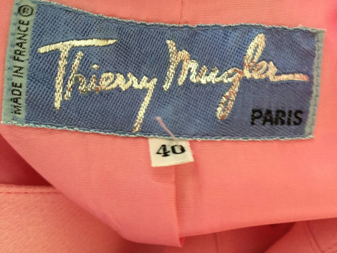 Thierry Mugler Vintage Pink Suit w Corset Lace Details 5