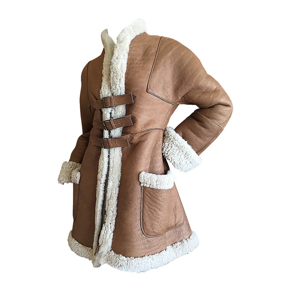 Early Alexander McQueen Shearling Coat