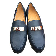 Vintage Hermes Loafer with Kelly Lock Details New in Box 9