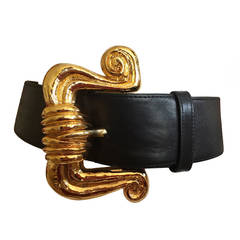 Christian Lacroix 1980's Bold Gold Belt 65