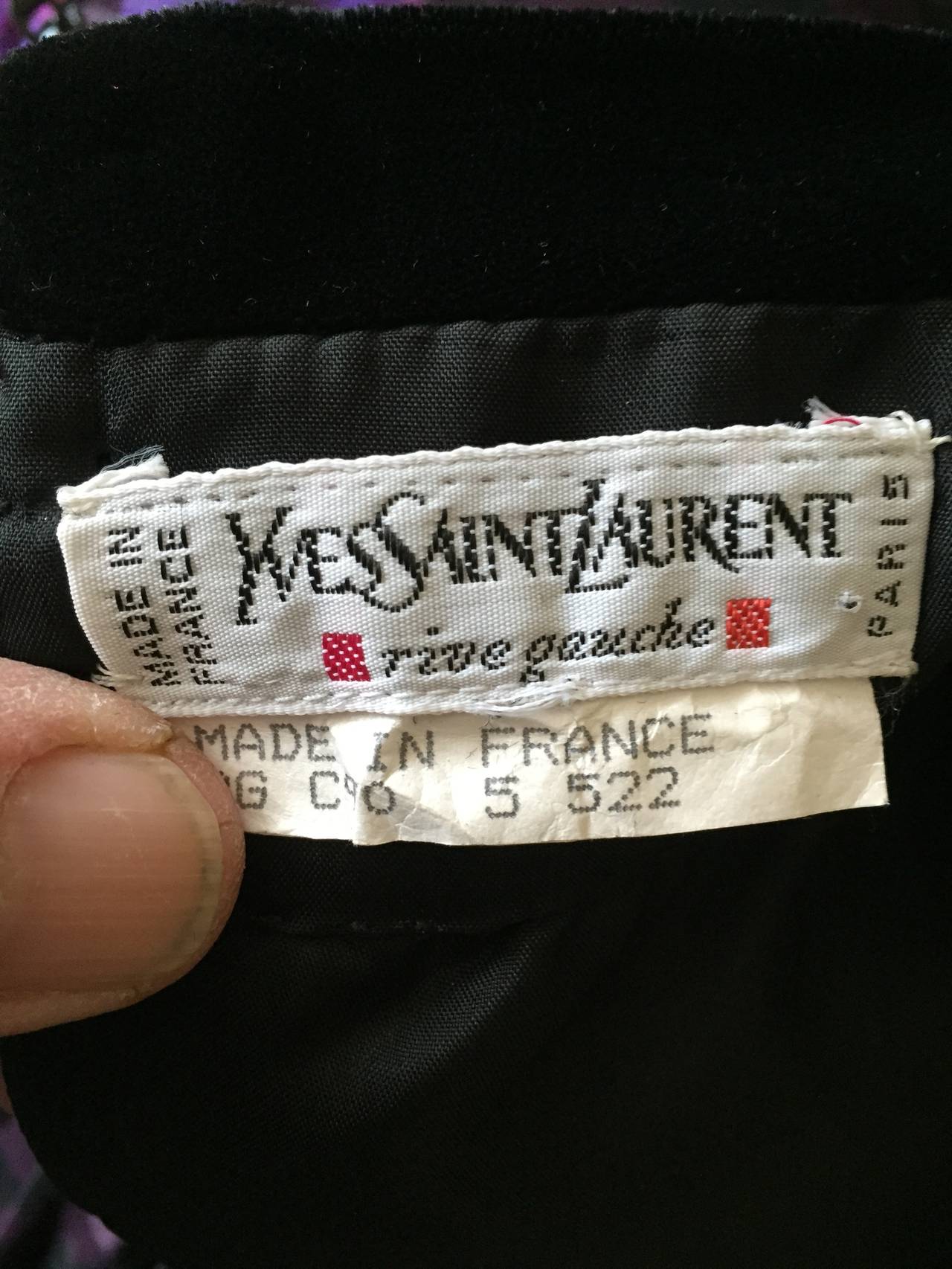 Vintage YSL Rive Guache Silk Leopard Print Dress 6