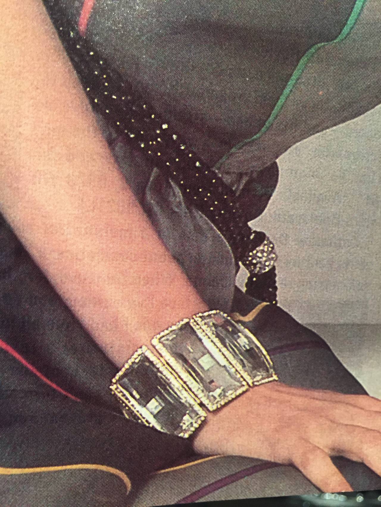 R. Serbin Gobsmacking Crystal Bracelet 1982 In Good Condition For Sale In Cloverdale, CA
