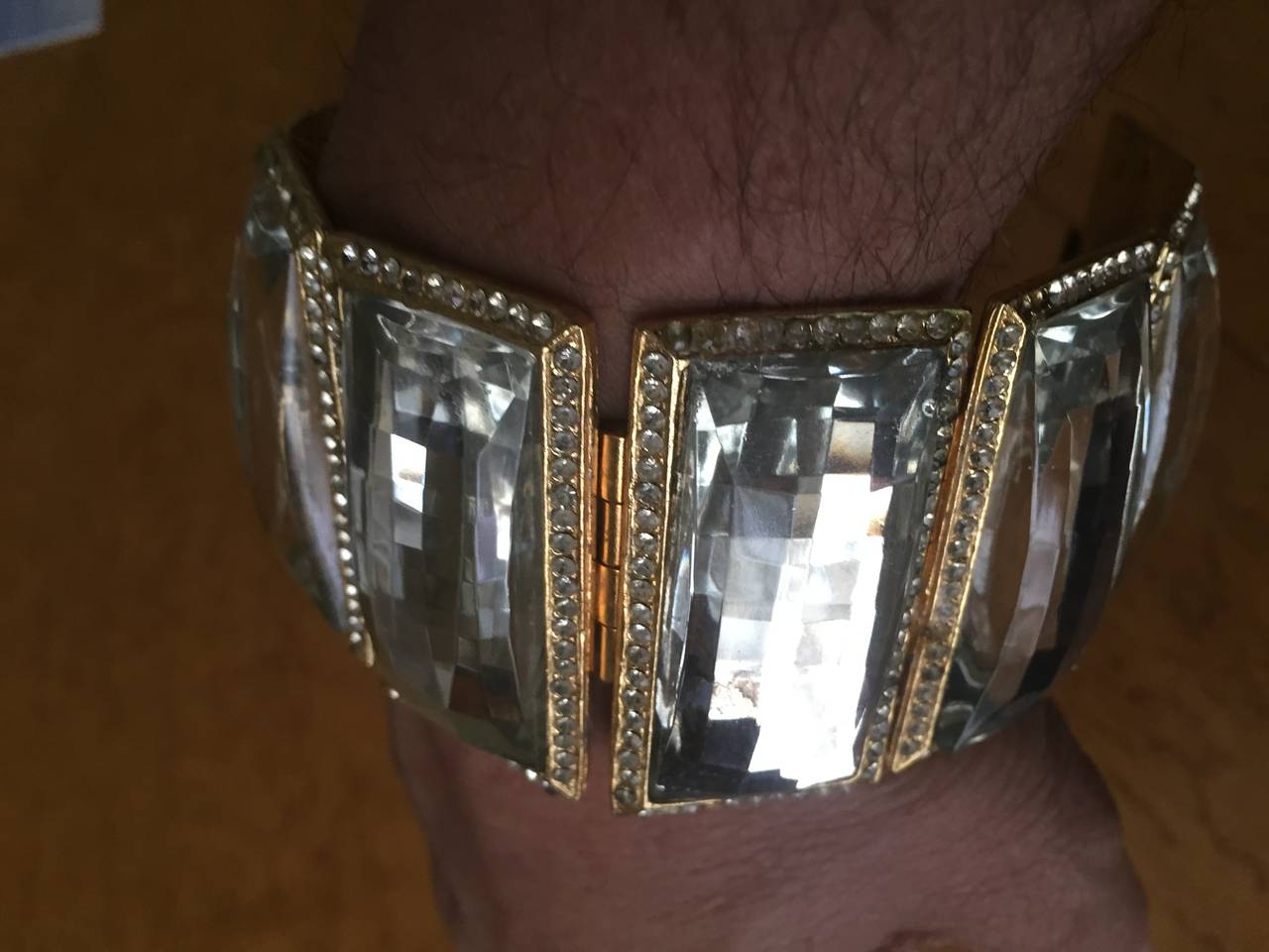 R. Serbin Gobsmacking Crystal Bracelet 1982 For Sale 4
