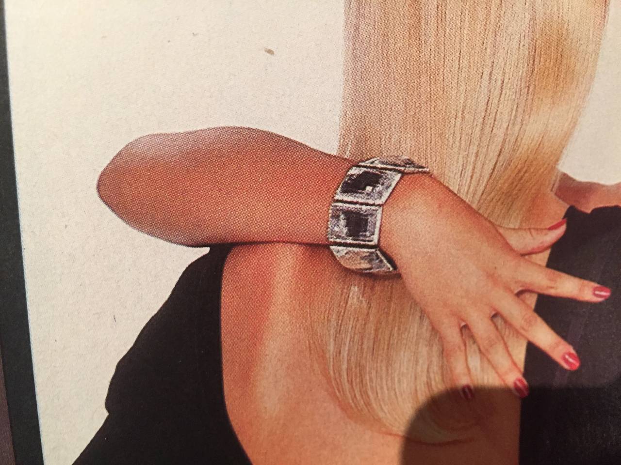 R. Serbin Gobsmacking Crystal Bracelet 1982 For Sale 1