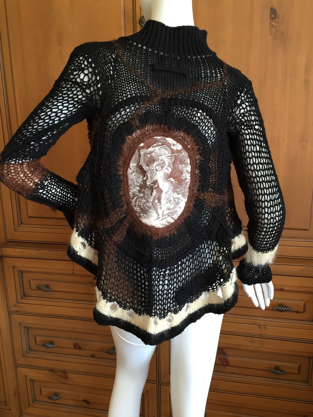 Jean Paul Gaultier Crochet Cardigan Sweater