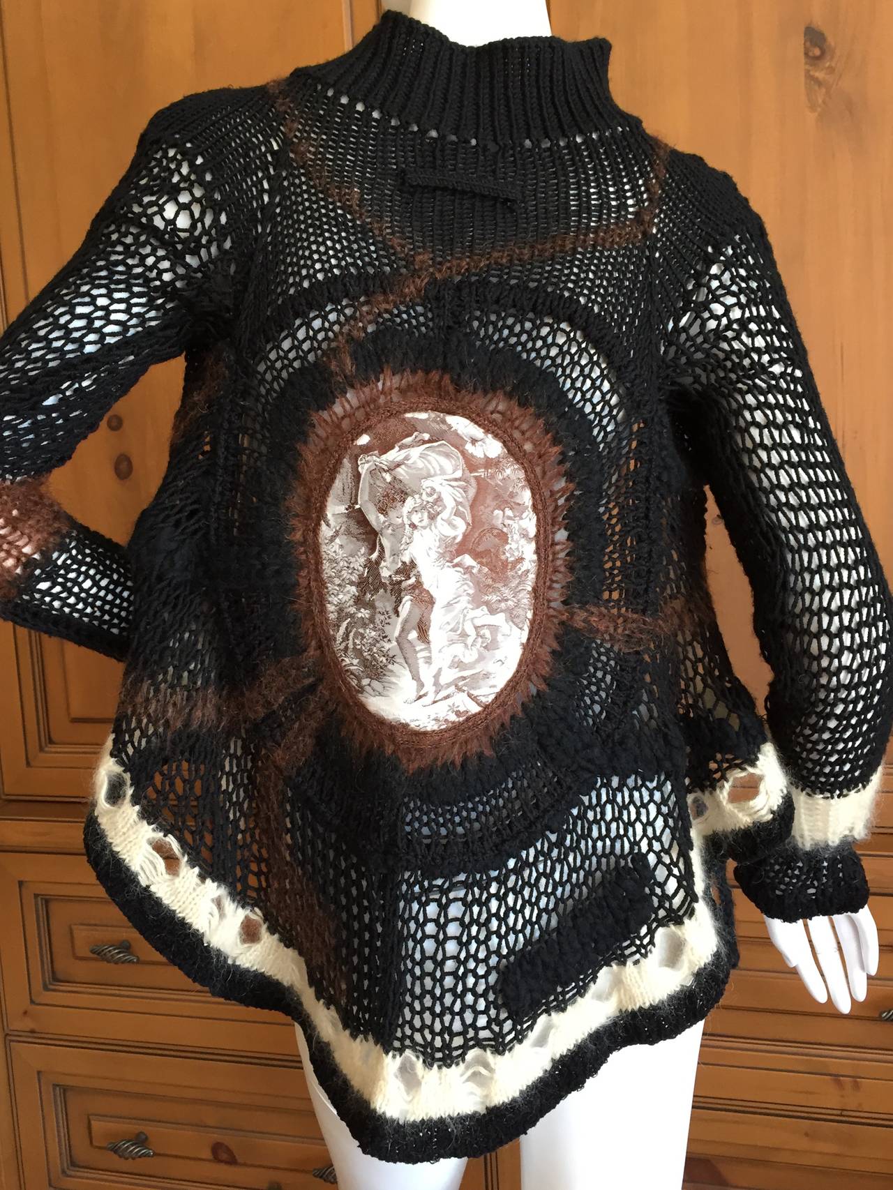 Jean Paul Gaultier Crochet Cardigan Sweater 2