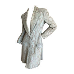 Gianni Versace Couture VIntage Python Coat 1990 at 1stDibs
