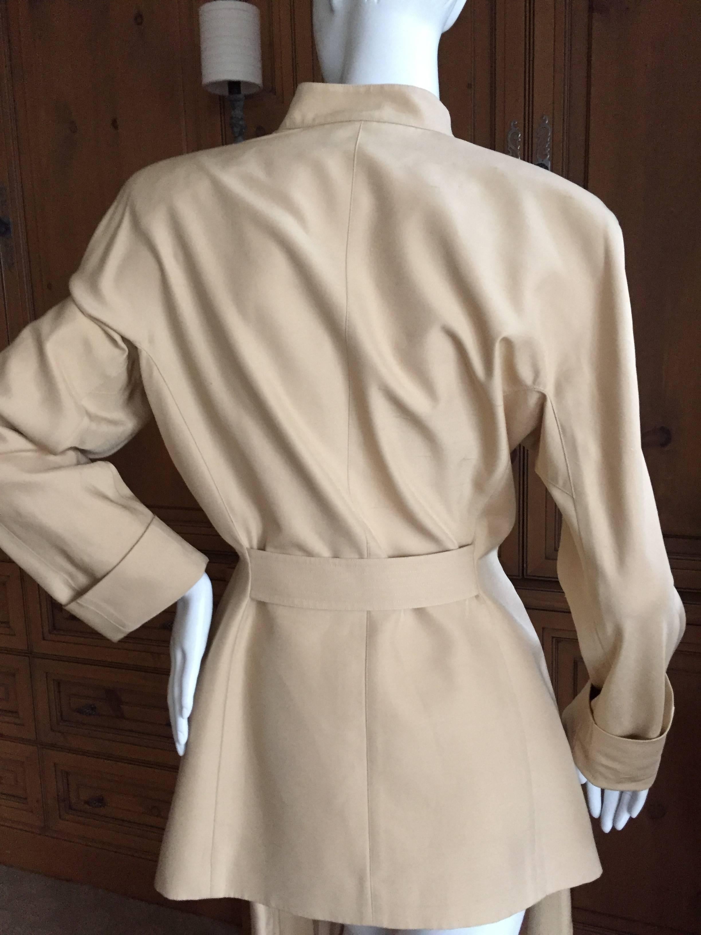 Thierry Mugler Vintage Silk Pant Suit  Size 42 For Sale 2