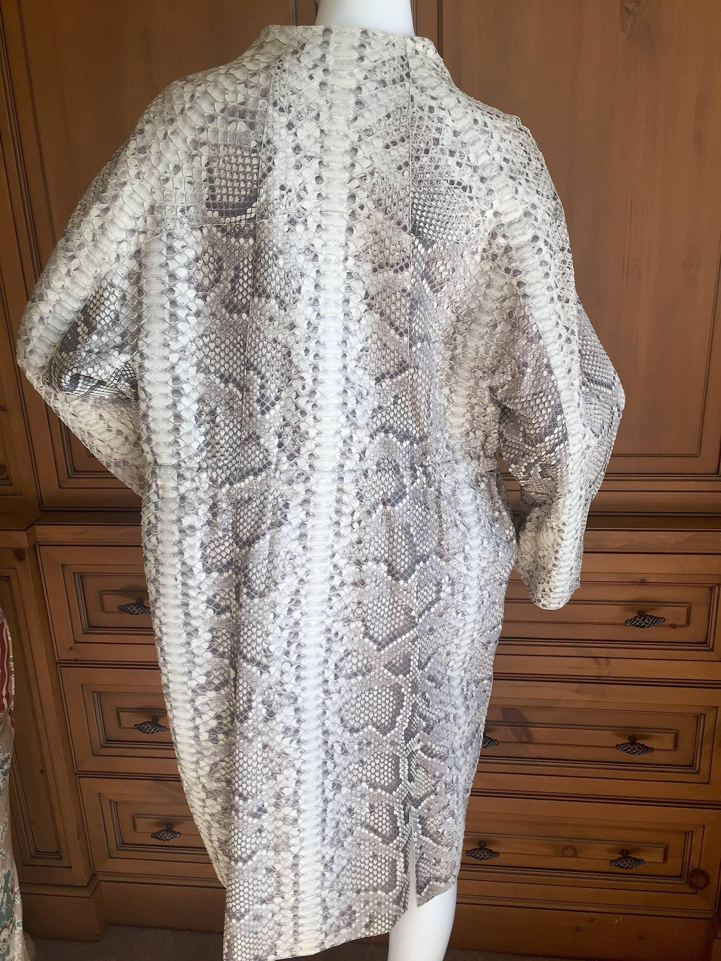 Ralph Rucci Sublime Python Coat In New Condition In Cloverdale, CA