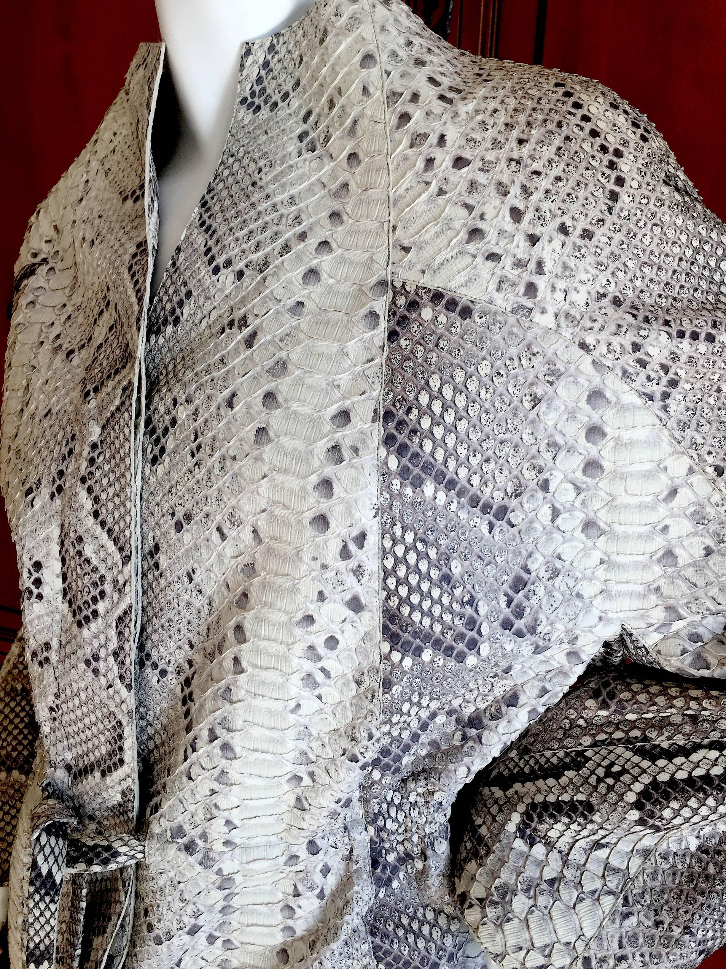Women's or Men's Ralph Rucci Sublime Python Coat