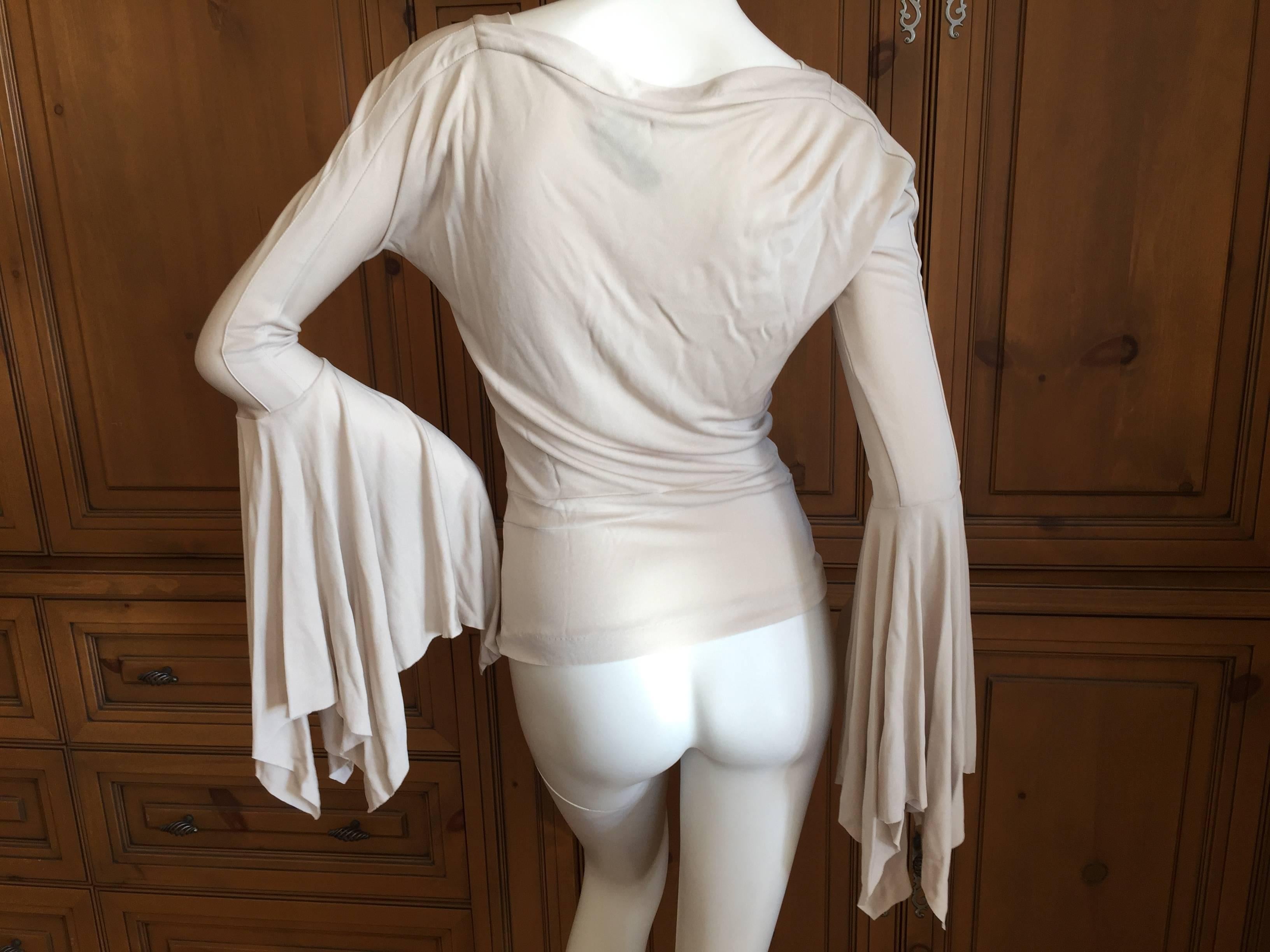 Tom Ford Yves Saint Laurent Bell Sleeve Festival Top In Excellent Condition For Sale In Cloverdale, CA