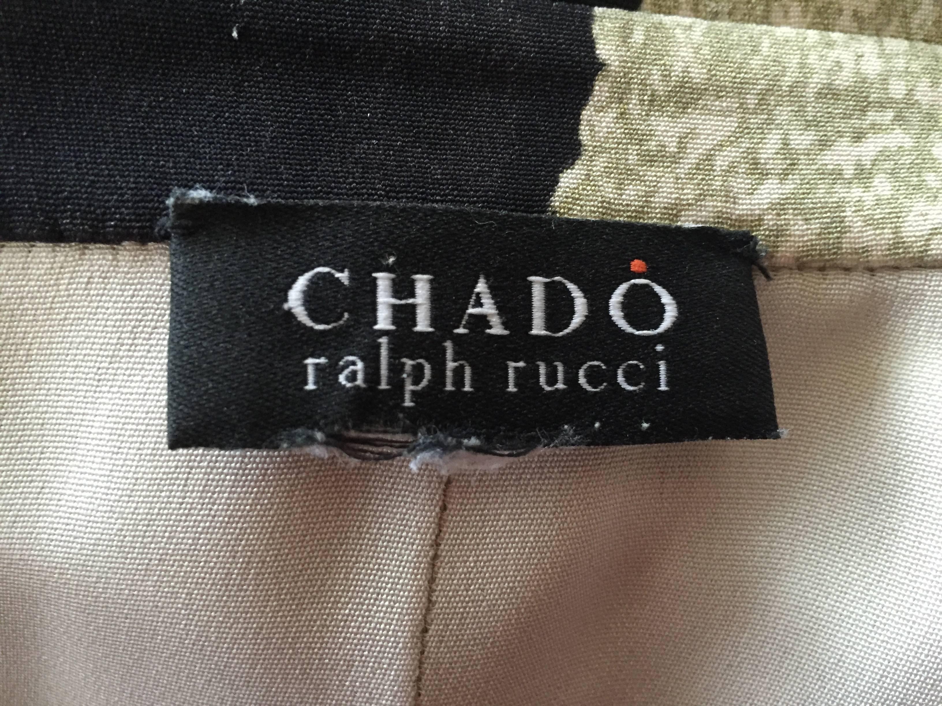Chado Ralph Rucci Hand Painted Silk Blouse 1