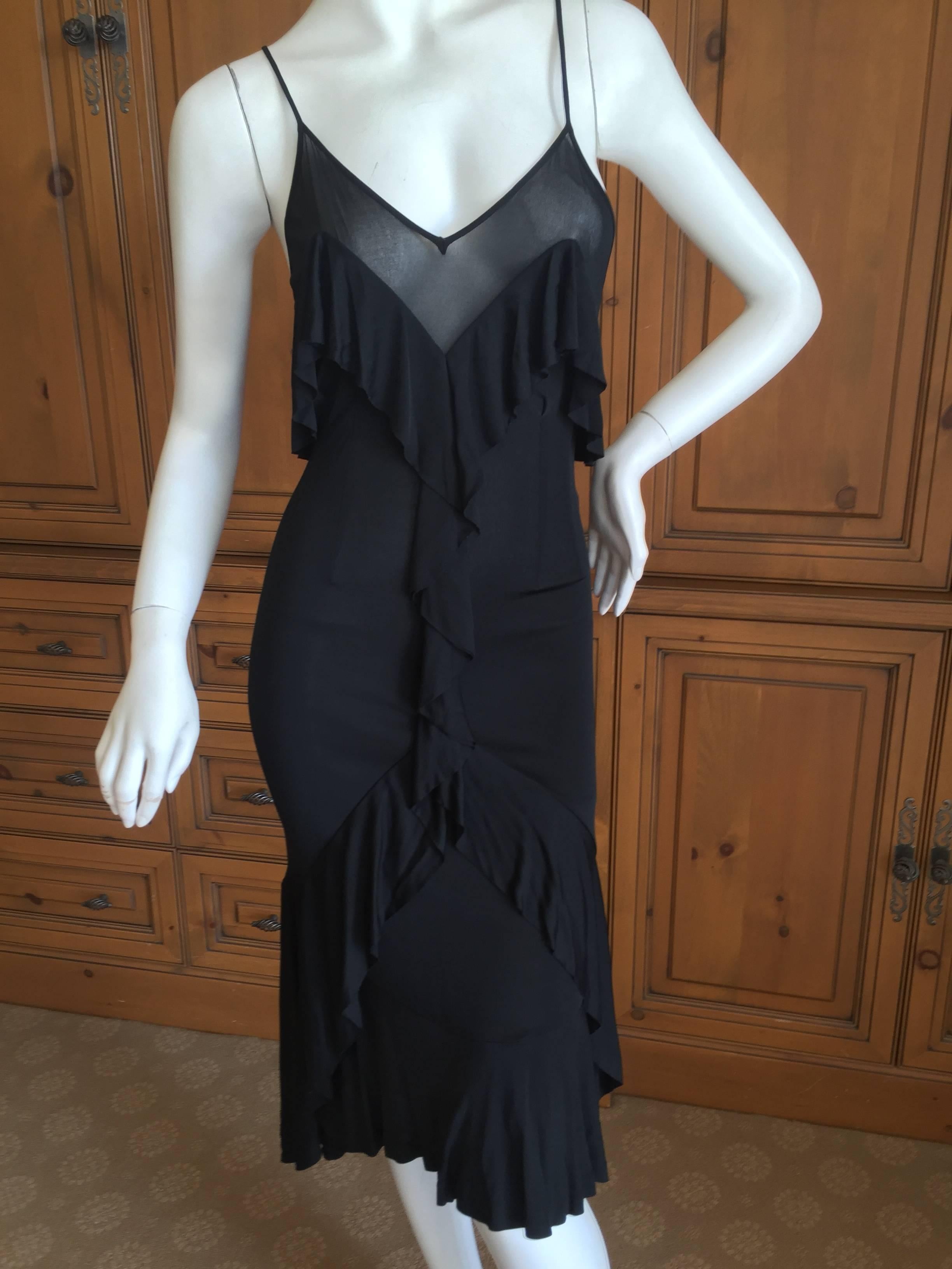Tom Ford for Yves Saint Laurent A' 2003 Little Black Dress In Excellent Condition In Cloverdale, CA