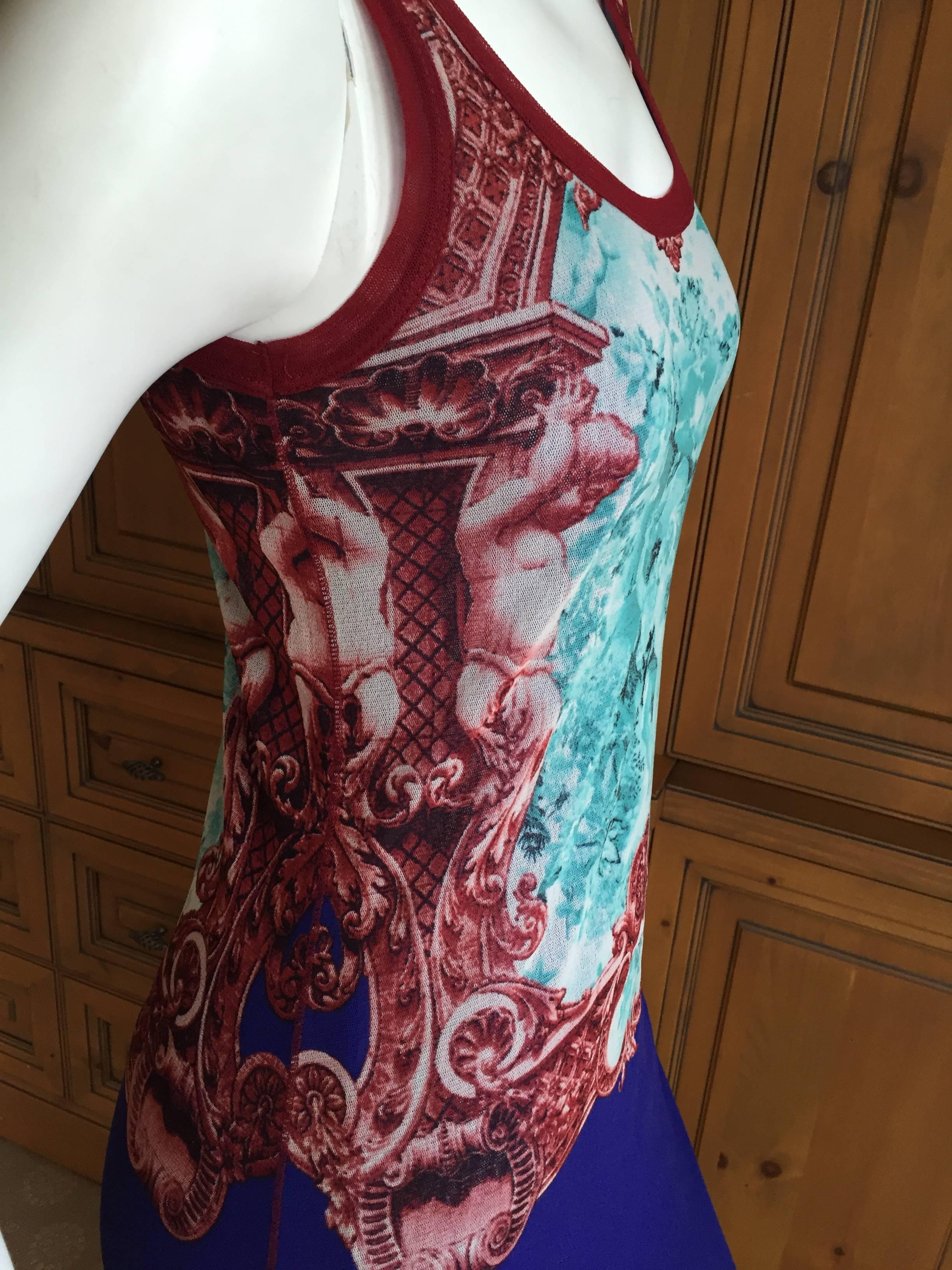 Jean Paul Gaultier Soleil Sleeveless Long Dress For Sale 1