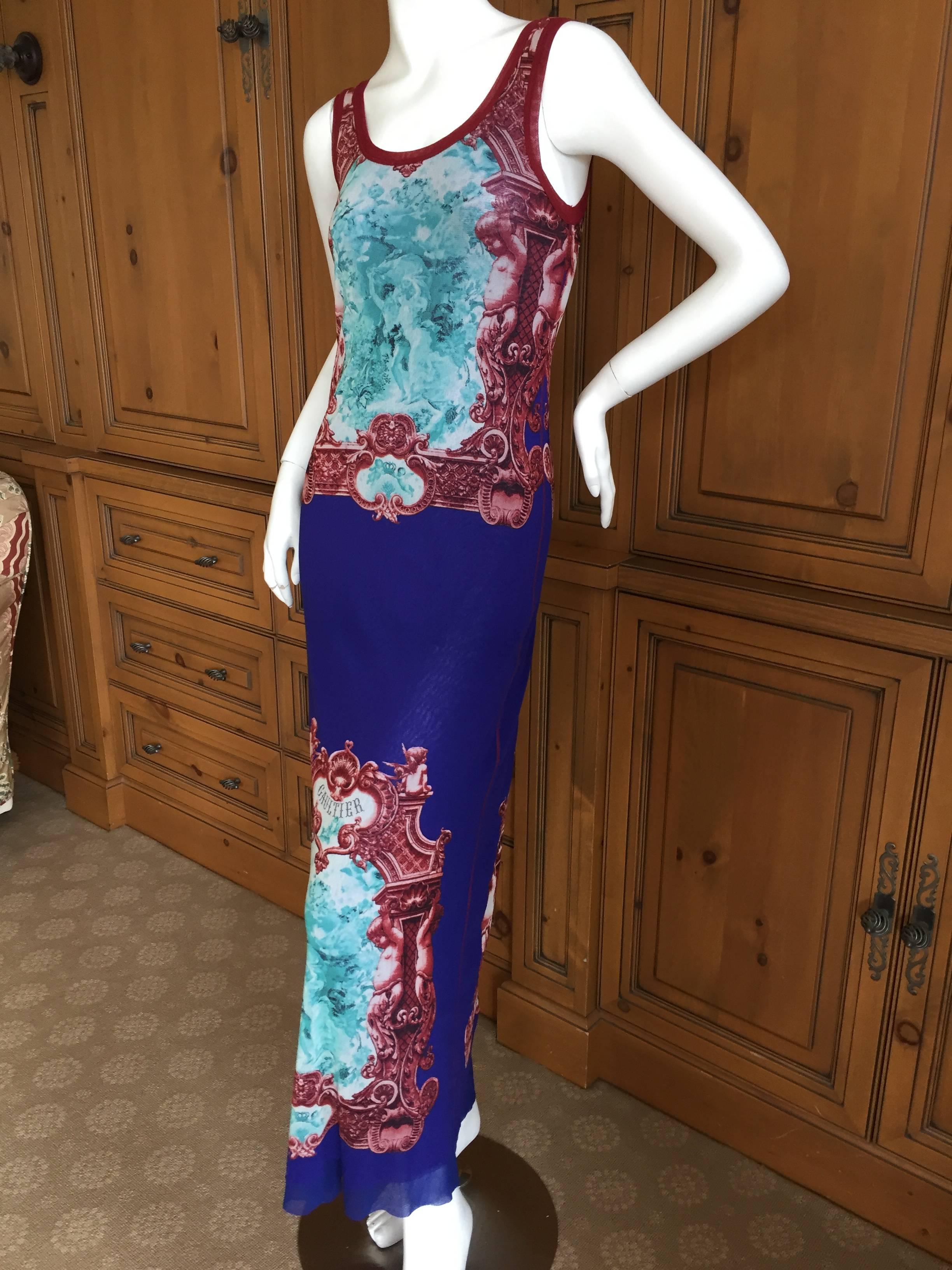 Jean Paul Gaultier Soleil Sleeveless Long Dress For Sale 2
