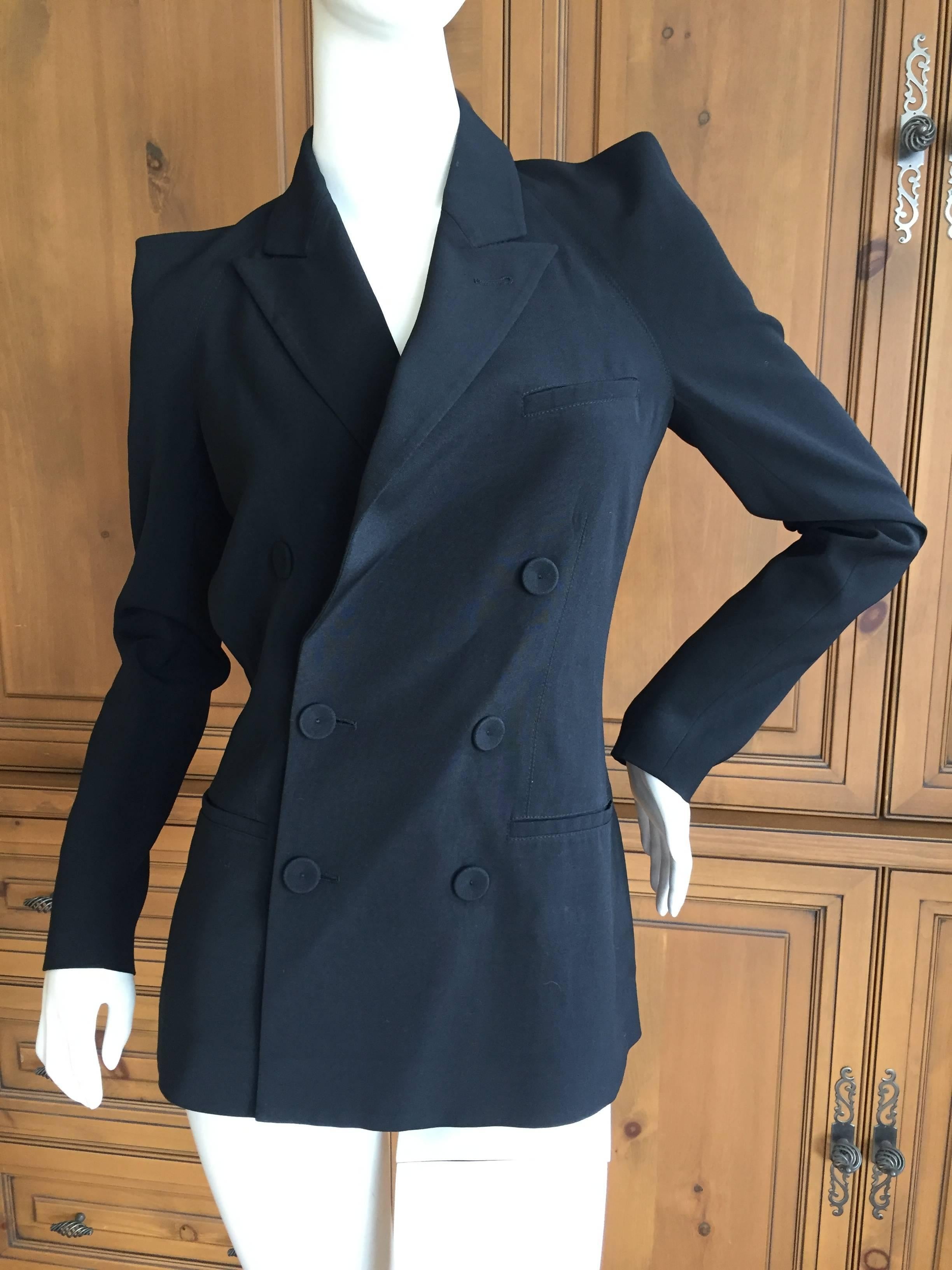 Jean Paul Gaultier 1980's Backless Tuxedo Jacket In Excellent Condition In Cloverdale, CA