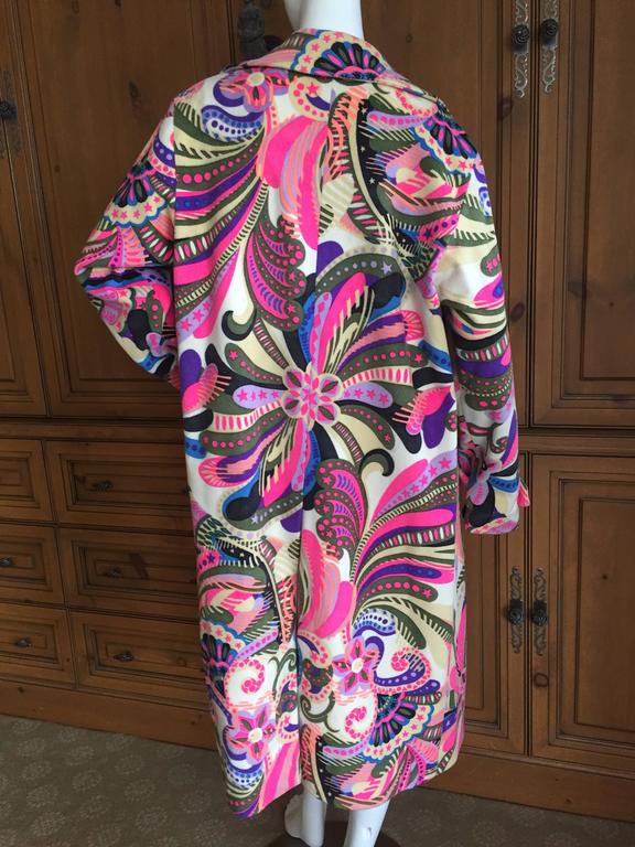 Gianni Versace Couture Unisex Psychedelic Vintage Coat For Sale at 1stDibs