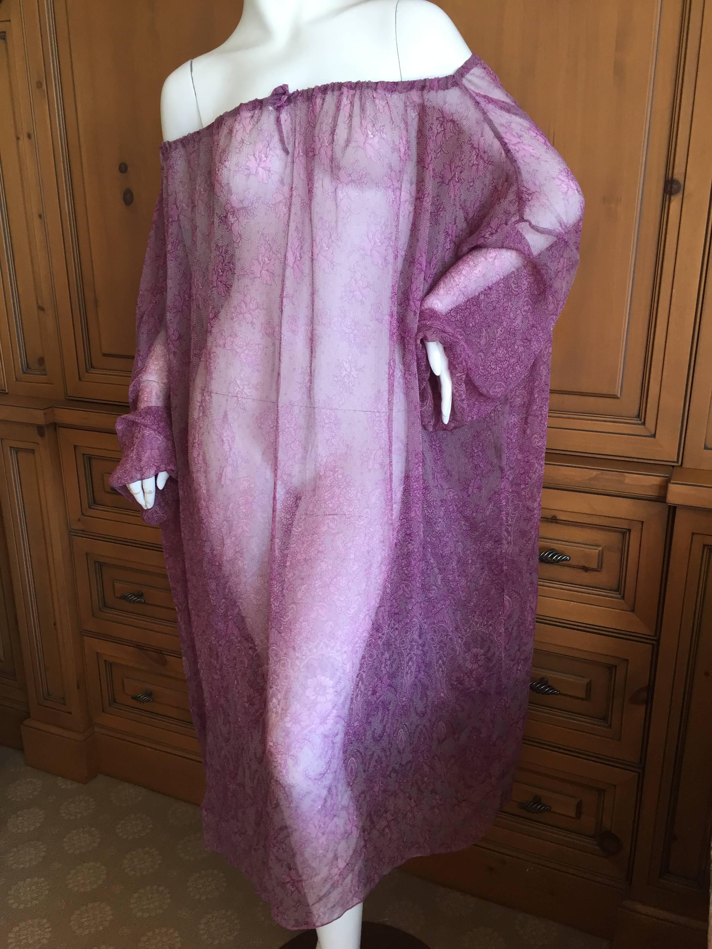 Jean Paul Gaultier Caftan Sheer Beach Cover In Excellent Condition In Cloverdale, CA