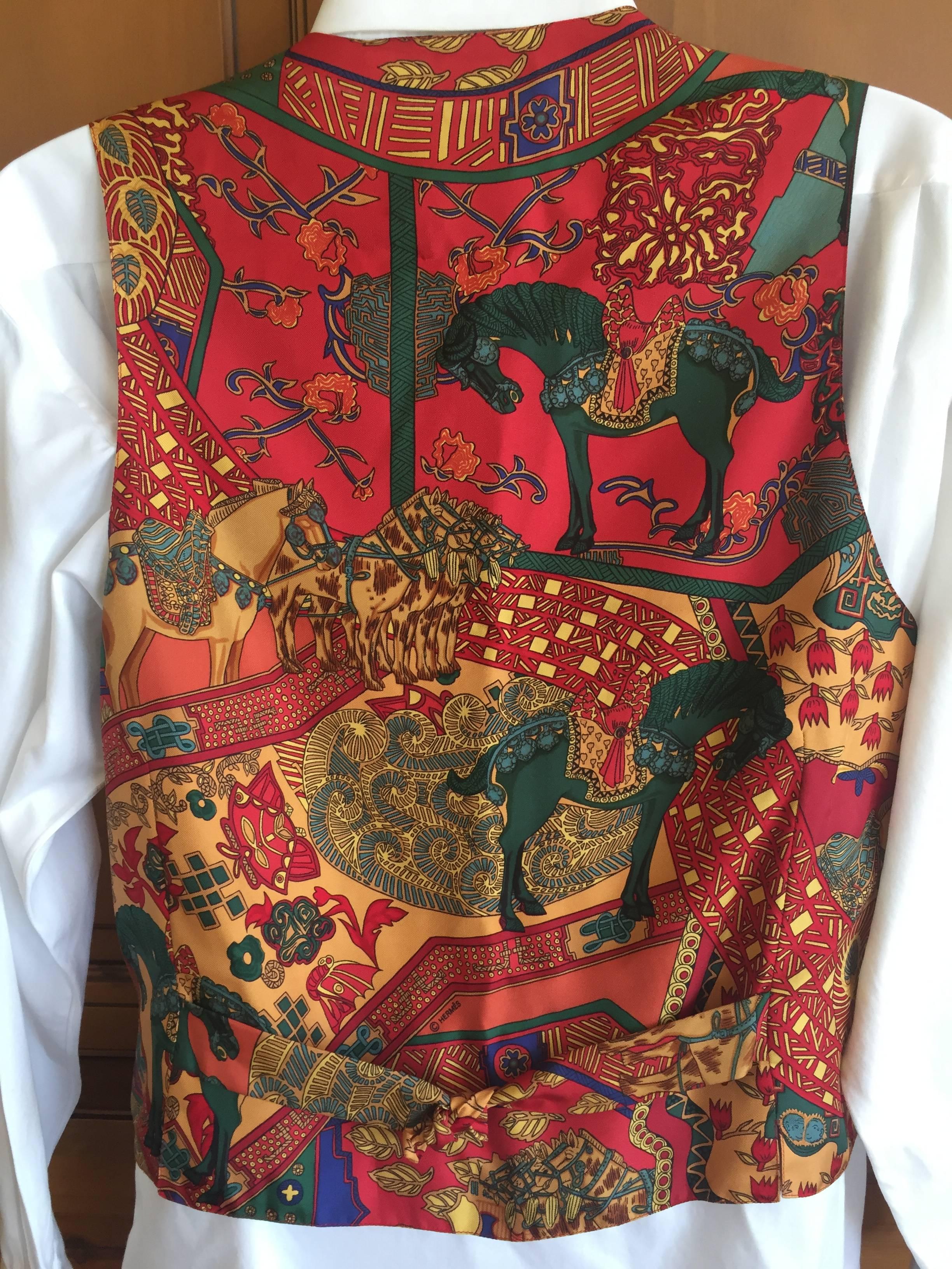 Hermes Gentleman's Vintage Silk Vest 