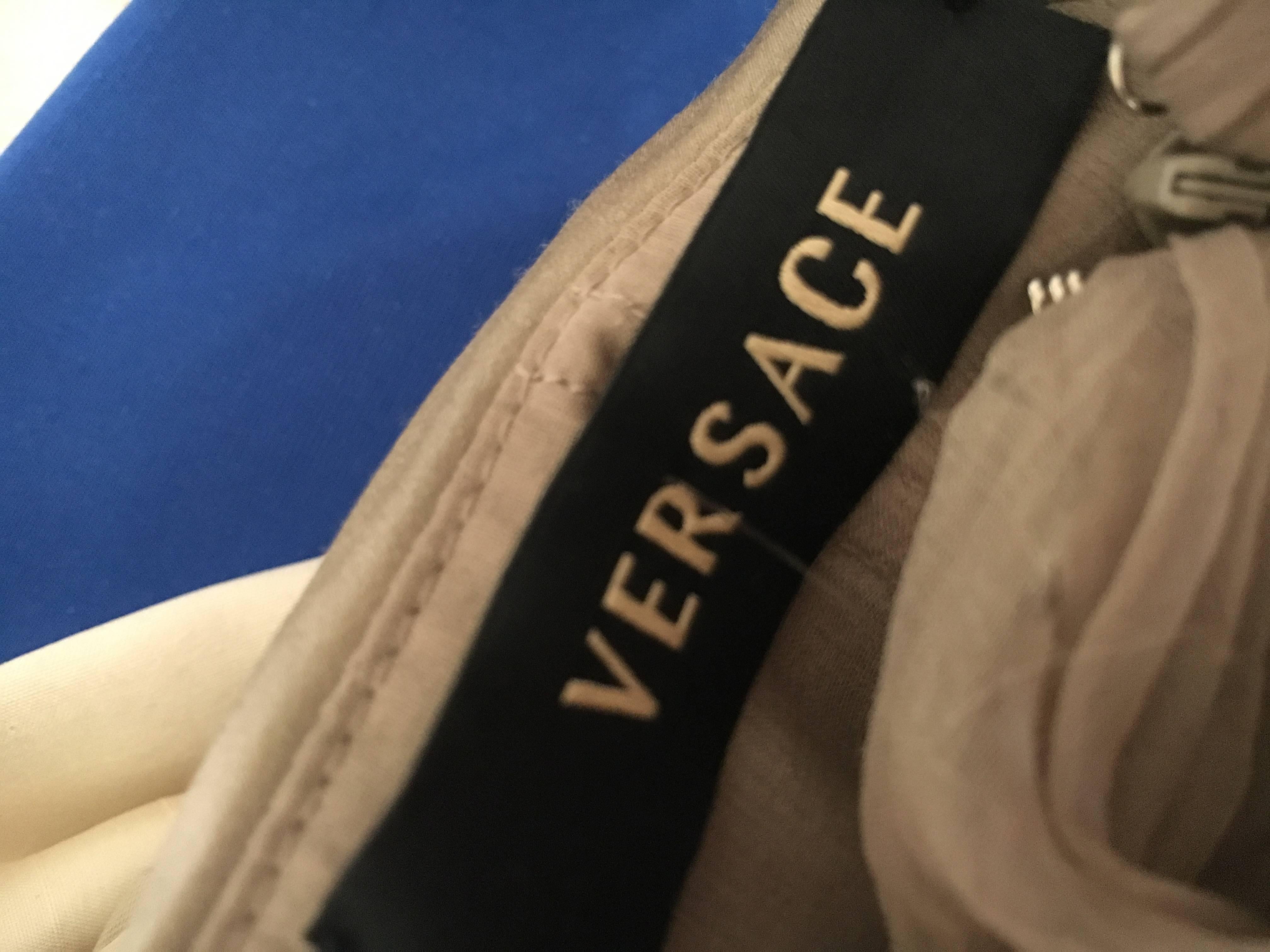 Versace Vintage Pleated Strapless Evening Dress For Sale 4